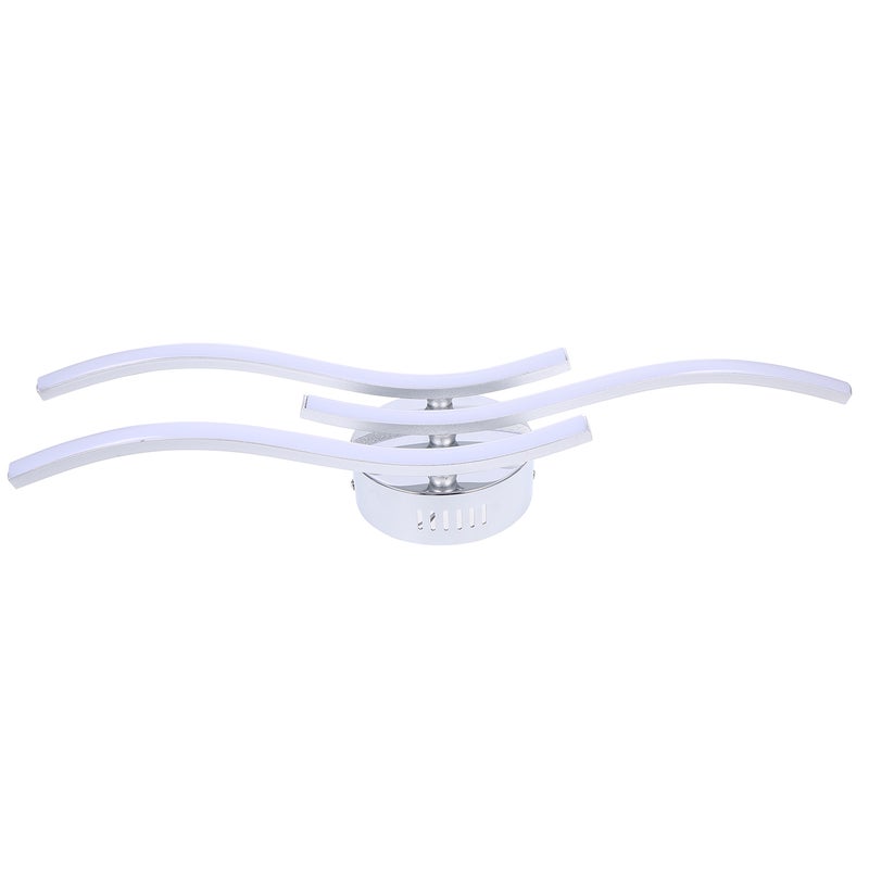 3 Branches L-ED Waved Light Warm White 18W Aluminum Ceiling Light for Bedroom Living Room Decoration Lamp - Image 2