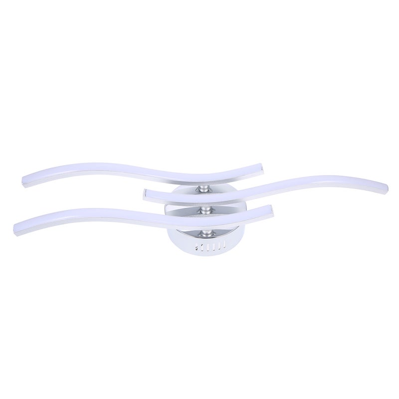 3 Branches L-ED Waved Light Warm White 18W Aluminum Ceiling Light for Bedroom Living Room Decoration Lamp - Image 3