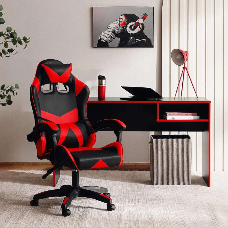 Pan Home Osborne Gaming Chair - Black Red