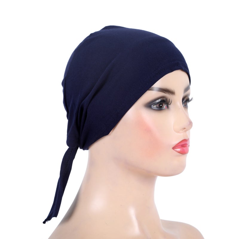 Cotton Strap Headband Hat Hijab Base Cap Malay Gauze H048 - Image 1
