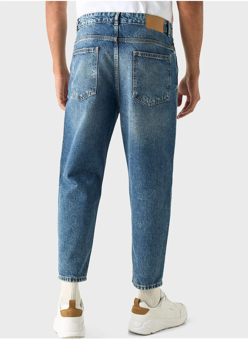 Lee Cooper Light Wash  Relaxed  Fit Jeans