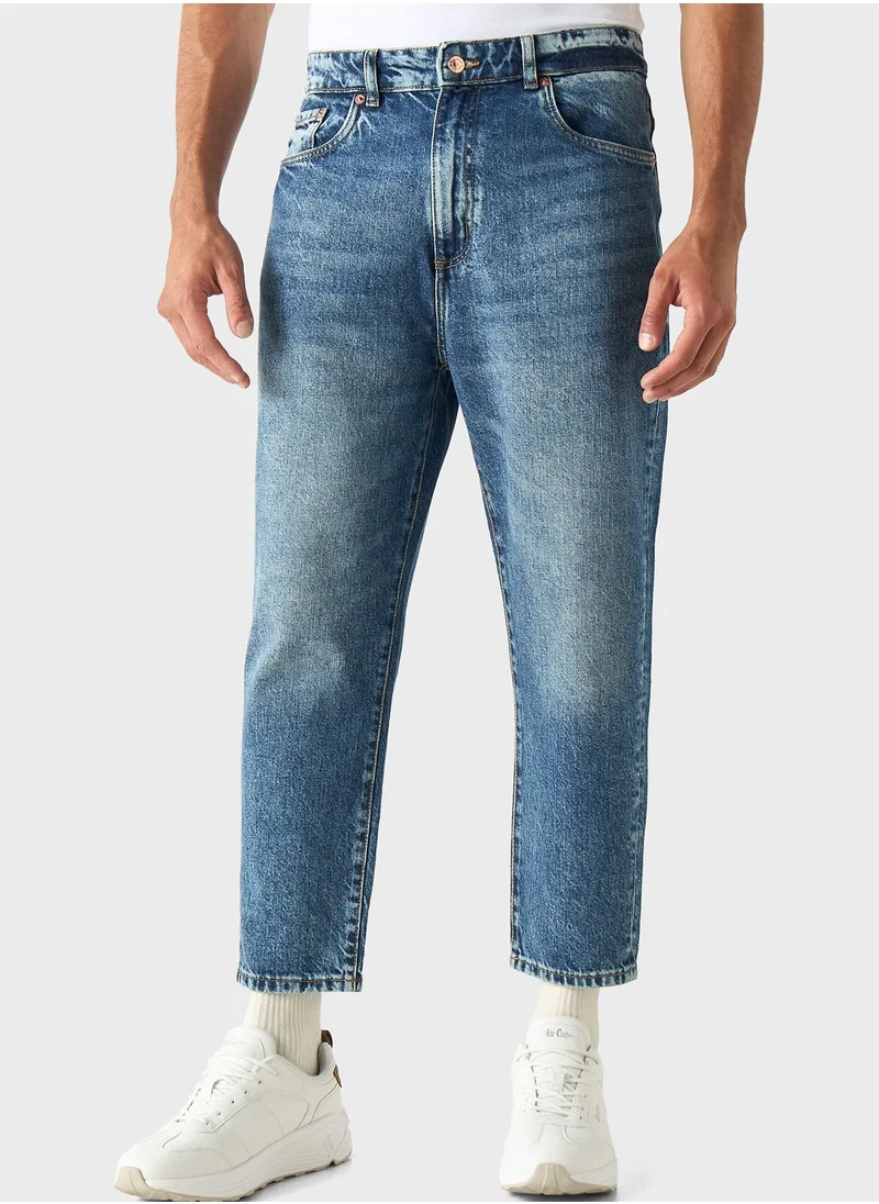 Lee Cooper Light Wash  Relaxed  Fit Jeans