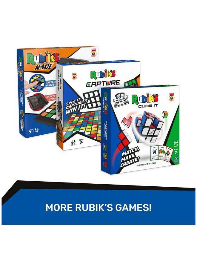 Rubik's - Cage 3D Fast Paced Strategy Sequence Game Color Stacking Challenging Toy Puzzle Solving Activity Brain For Adults & Kids Ages 7 And Up - Image 1
