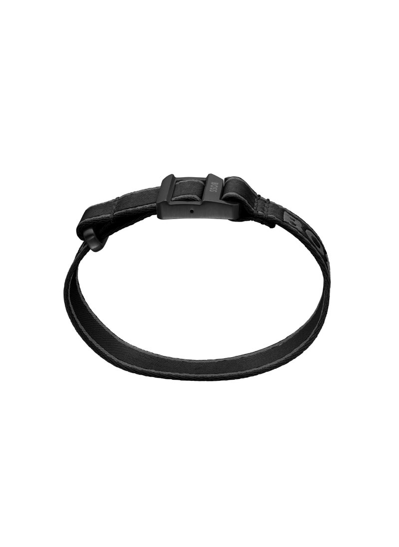 HUGO BOSS HUGO BOSS JEWELRY COLIN MENS NYLON WOVEN STRAP BRACELET - 1580488  - Image 5