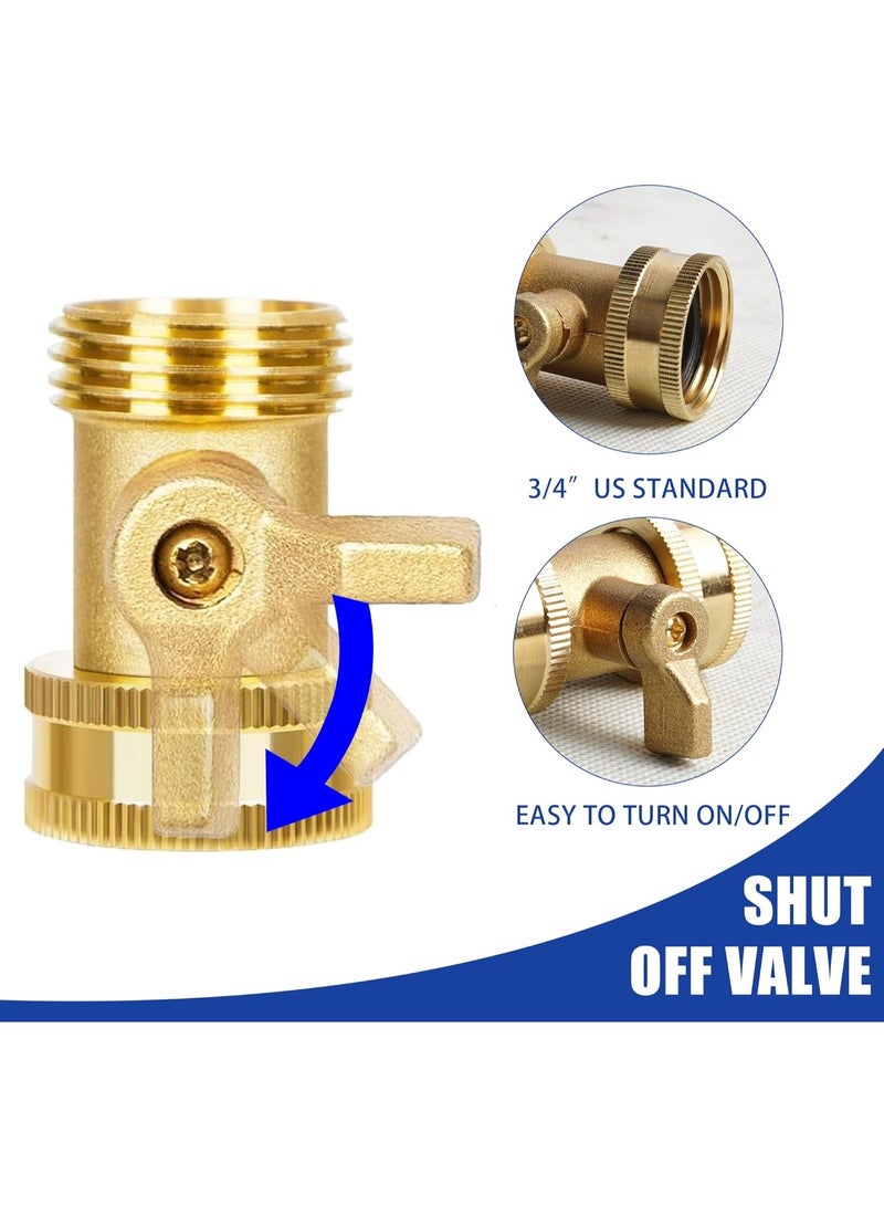 عام 2 مجموعة من فوهة خرطوم النحاس الشاق ، فوهة نفاثة الضغط مع صمام إغلاق الخرط - Image 3