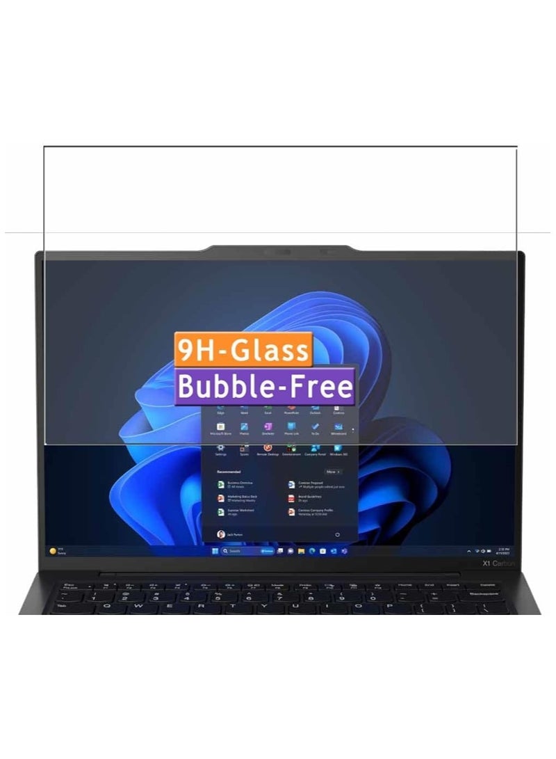 General 2Pcs Tempered Glass Screen Protectors Compatible with Lenovo ThinkPad X1 Carbon AI 2024,9H 9H Film Protector for ThinkPad X1 Carbon Gen 12  - Image 2