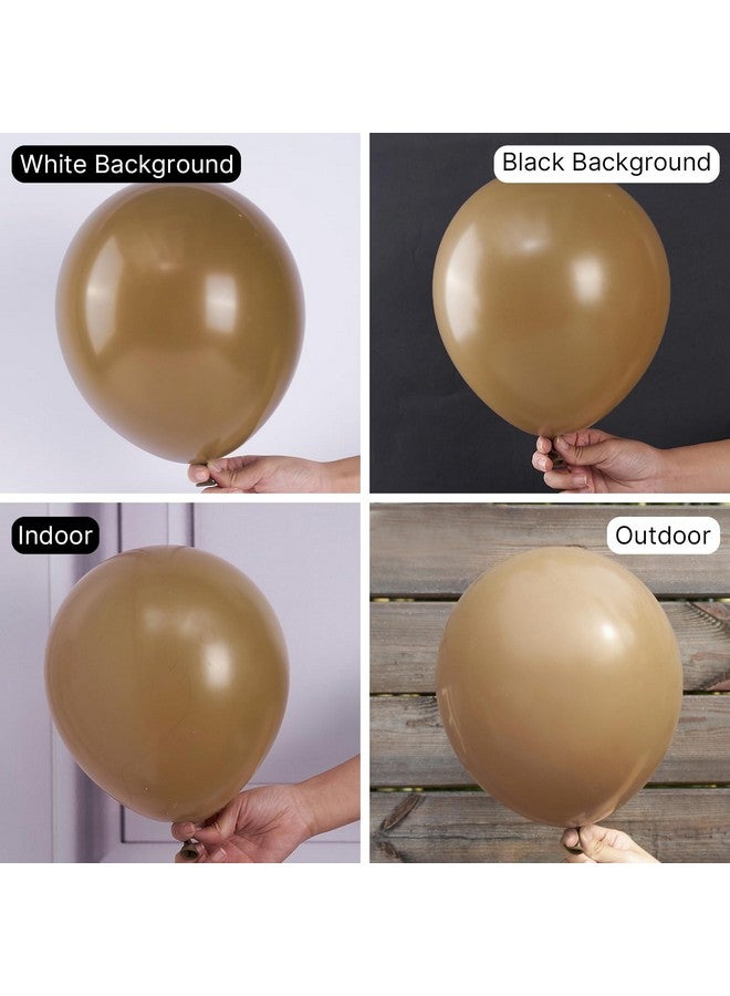 PartyWoo Brown Balloons 100 pcs Different Sizes of 18 12 10 5 Inch Boho Neutral Coffee Dark Brown Balloon Arch Kit Garland for Wedding Baby Shower Gender Reveal Birthday Party Decorations Brown-F09 - Image 3