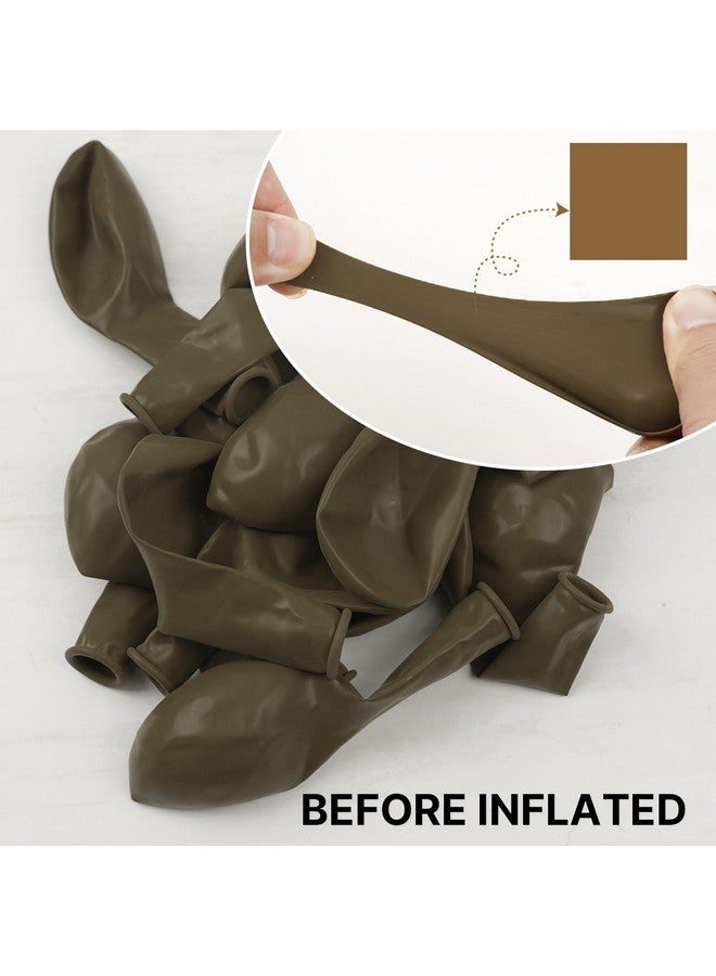 PartyWoo Brown Balloons 100 pcs Different Sizes of 18 12 10 5 Inch Boho Neutral Coffee Dark Brown Balloon Arch Kit Garland for Wedding Baby Shower Gender Reveal Birthday Party Decorations Brown-F09 - Image 4