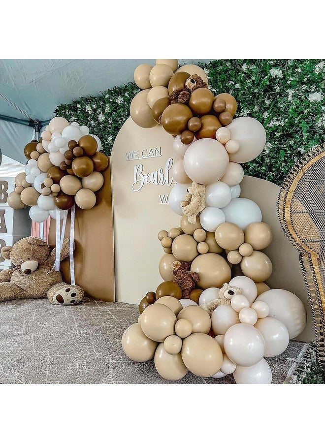 PartyWoo Brown Balloons 100 pcs Different Sizes of 18 12 10 5 Inch Boho Neutral Coffee Dark Brown Balloon Arch Kit Garland for Wedding Baby Shower Gender Reveal Birthday Party Decorations Brown-F09 - Image 5
