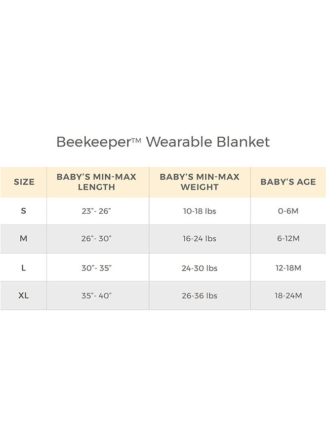 Burt's Bees Baby - Unisex-Baby Beekeeper Wearable Blanket, 100% Organic Cotton, Swaddle Transition Sleeping Bag - Image 1