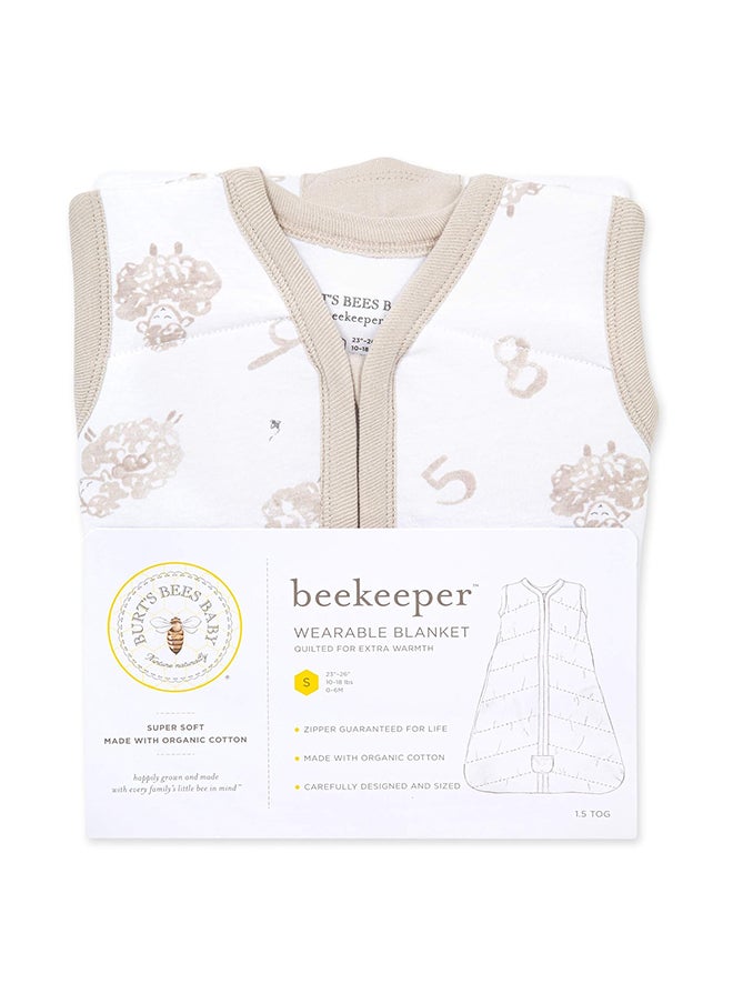 Burt's Bees Baby - Unisex-Baby Beekeeper Wearable Blanket, 100% Organic Cotton, Swaddle Transition Sleeping Bag - Image 1