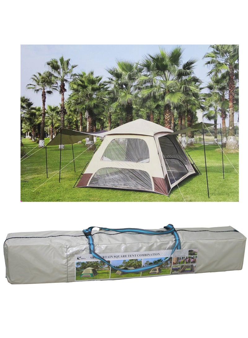 Generic Big Top Spring Tent 300x300x220CM Fits Up to 8 People Perfect for Outdoor Adventures Festivals and Family Camping Simple Assembly and Strong Design  - Image 2