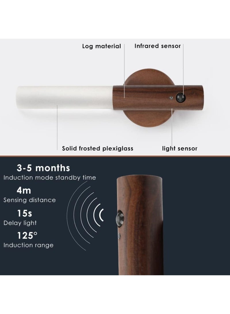 Wireless Magnetic Night Light Smart Motion Sensor Rechargeable Portable LED Flashlight Wall Mounted for Staircase Bedroom Hallway Stairs Removable Multi-Color - Image 2