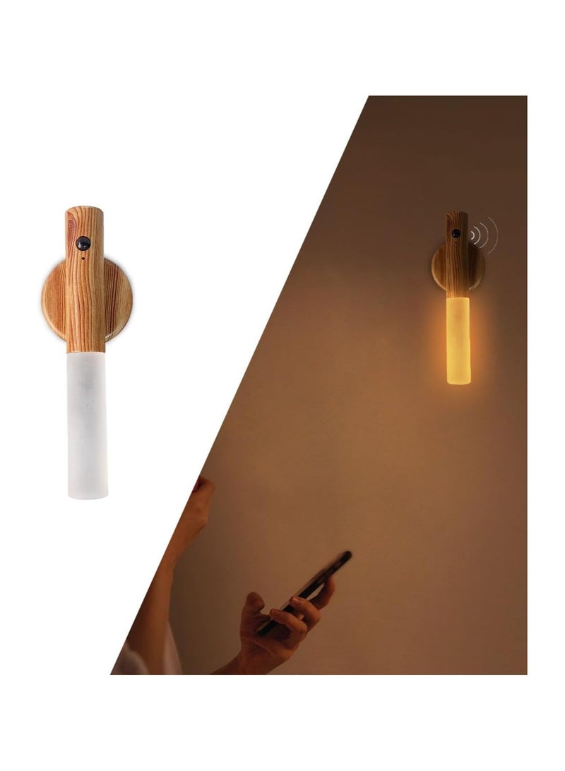 Wireless Magnetic Night Light Smart Motion Sensor Rechargeable Portable LED Flashlight Wall Mounted for Staircase Bedroom Hallway Stairs Removable Multi-Color - Image 4