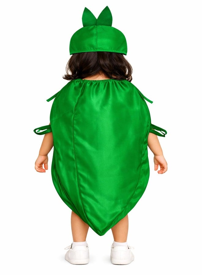 Nic Fruit And Vegetable Fancy Dress Costume For Kids | Fruit Shape Cutout For Childs | Healthy Fruits Dress (Jumpsuit Not Include) (LadyFinger, 7-8 Years) - Image 2