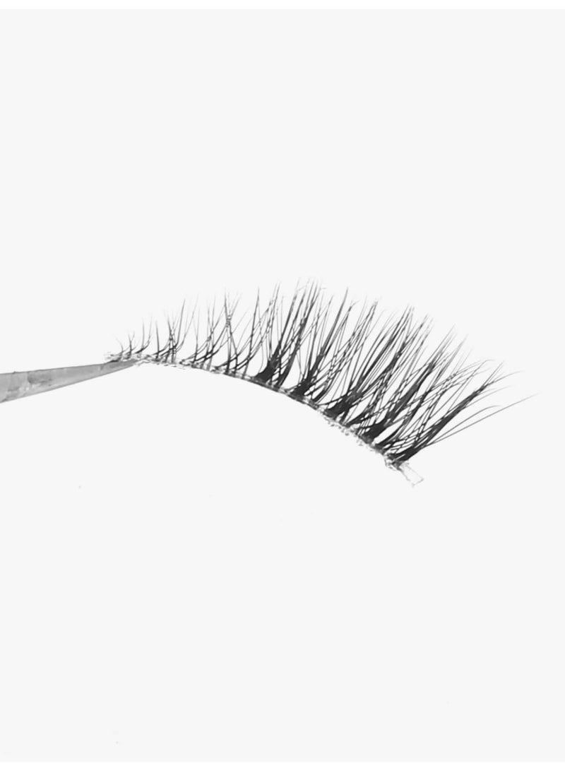 Chabeia 10 Pair Half Lashes Strips False Eyelashes Fairy Natural Lashes Cat Eye Lok Wispy Short Bend 3/4 Lashes , Pack Fluffy Volume Small Accent Lash Fake Eyelashes 3D Faux Mink Lashes Extensions - Image 3