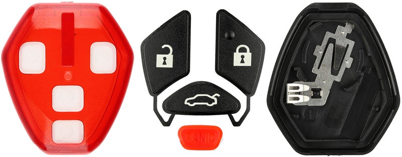 KeylessOption Keyless Entry Remote Uncut Blank Car Key Blade Fob Case Shell Button Pad Outer Cover Repair for 2007-2012 Mitsubishi Eclipse Lancer Galant - Image 3