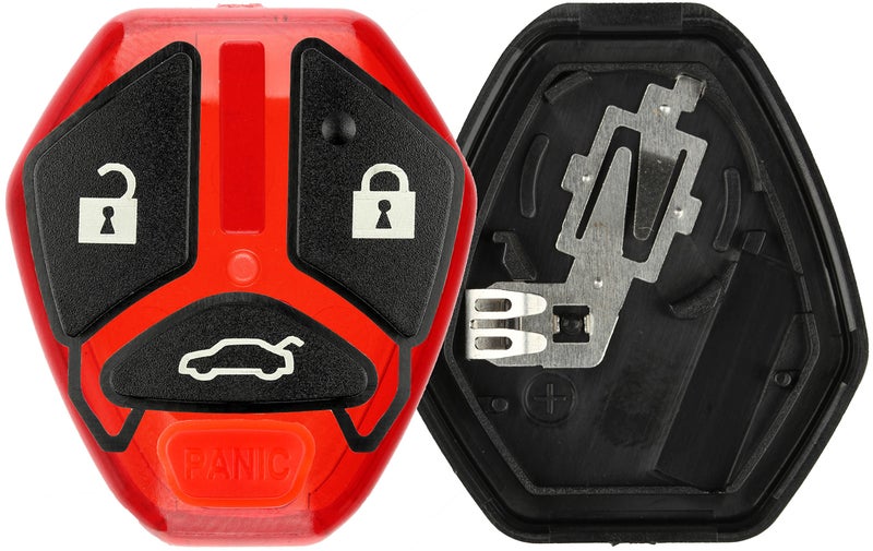 KeylessOption Keyless Entry Remote Uncut Blank Car Key Blade Fob Case Shell Button Pad Outer Cover Repair for 2007-2012 Mitsubishi Eclipse Lancer Galant - Image 2