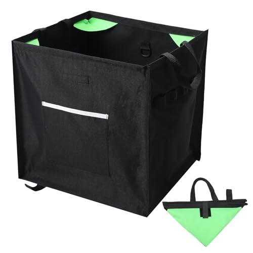Arrowbash Throw Line Cube Bag Easy Folding Arborist Throw Line Storage Portable Climbing Rope Organizer Box for Tree Work Outdoor Rope Accessories Black - Image 1