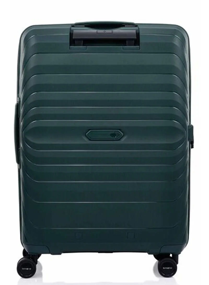 Samsonite 75 octolite neo suitcase check-in size 75 cm / 28 inch, 4 spinner wheels, polypropylene, green|tsa combination lock|expandable|anti-theft secuirty zipper|inner mesh pocket - 3 years international warranty  | Best Price UAE