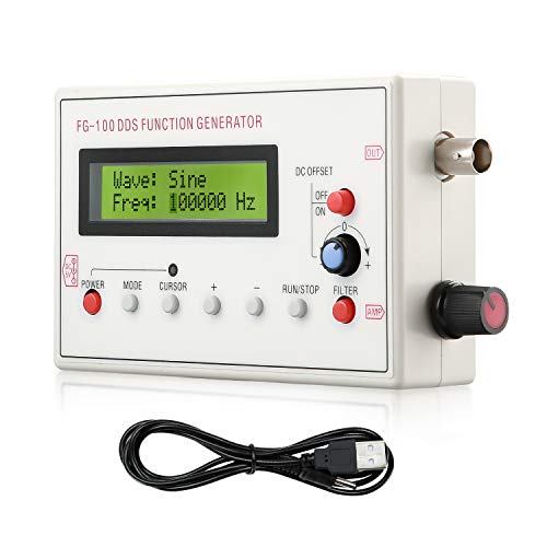Seesii 1HZ-500KHZ DDS Functional Signal Generator, Seesii DDS Function Low Frequency Signal Generator Sine/Triangle/Square/Sawtooth Waveform - Image 1