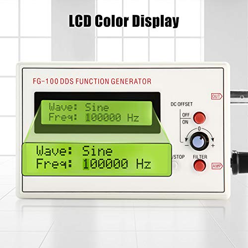 Seesii 1HZ-500KHZ DDS Functional Signal Generator, Seesii DDS Function Low Frequency Signal Generator Sine/Triangle/Square/Sawtooth Waveform - Image 4