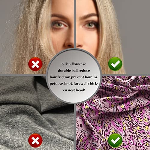Suatien Mulberry Silk Pillowcase for Hair and Skin Standard Size Leopard Print Silk Pillow Cases with Zipper Soft Breathable Smooth Cooling Silk Pillow Covers for Sleeping (Pink Paint,20"X 26",1Pcs) - Image 4