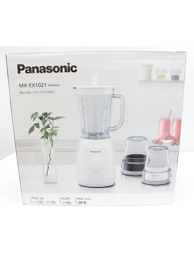 باناسونيك طقم خلاط من 4 قطع 1 L 400 W MX-EX1021 أبيض/ شفاف - Image 2