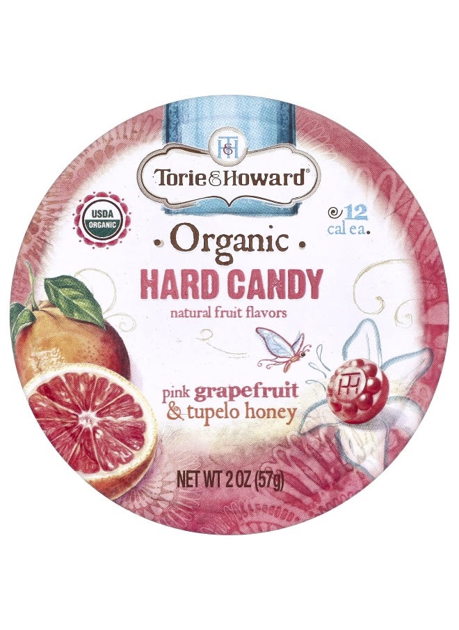 Torie & Howard Torie & Howard, Organic Hard Candy, Pink Grapefruit & Tupelo Honey, 2 oz (57 g)  - Image 1