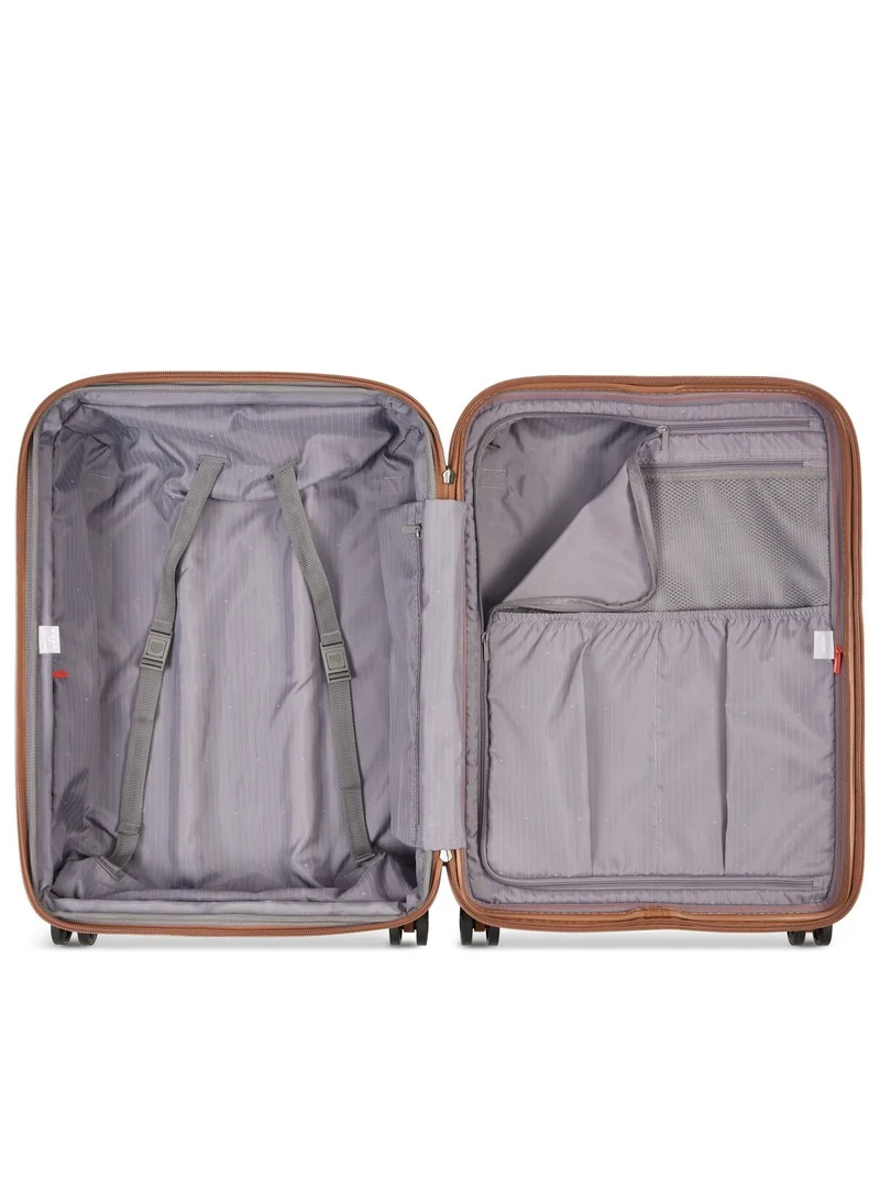 DELSEY Paris Promenade Hard 2.0 82cm Hardcase 4 Double Wheel Expandable Check In Luggage Trolley Silver