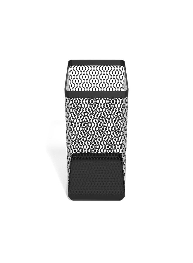 TRU RED Stackable Wire Mesh Jumbo Pencil Holder, Matte Black, 3‑Pack - Large Desktop Organizer for Pens, Markers & Office Supplies - Image 3