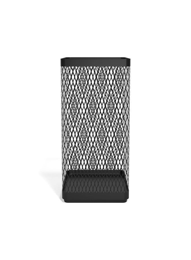 TRU RED Stackable Wire Mesh Jumbo Pencil Holder, Matte Black, 3‑Pack - Large Desktop Organizer for Pens, Markers & Office Supplies - Image 2