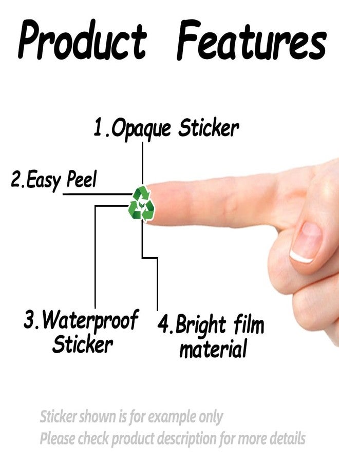 AHANDMAKER 500Pcs Self-Adhesive Planner Stickers, Recycle Stickers Green Recycling Stickers Decals for Planner Calendar Scrapbook Crafting Party Decor Gift Bag Seal Theme Party Decor, 0.5 Inch - Image 4
