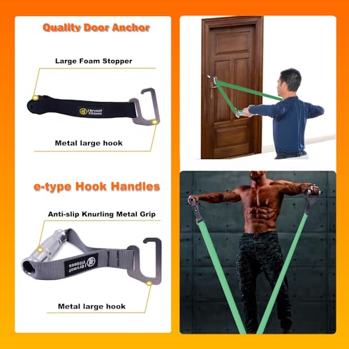 J Bryant Fitness Heavy Duty Exercise Bar Set Resistance Bands Bar with 4 Resistance Bands, Carrying Bag, Non Slip Handle, for Legs and Butt, Physical Therapy, Workouts, Women and Men - Image 4