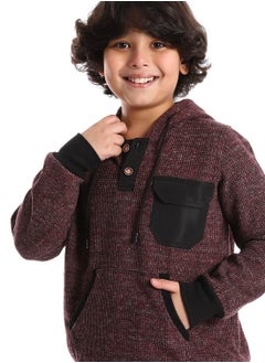 سيزار هودي أولادي مزود بجيوب أمامية وزراير  - Image 2