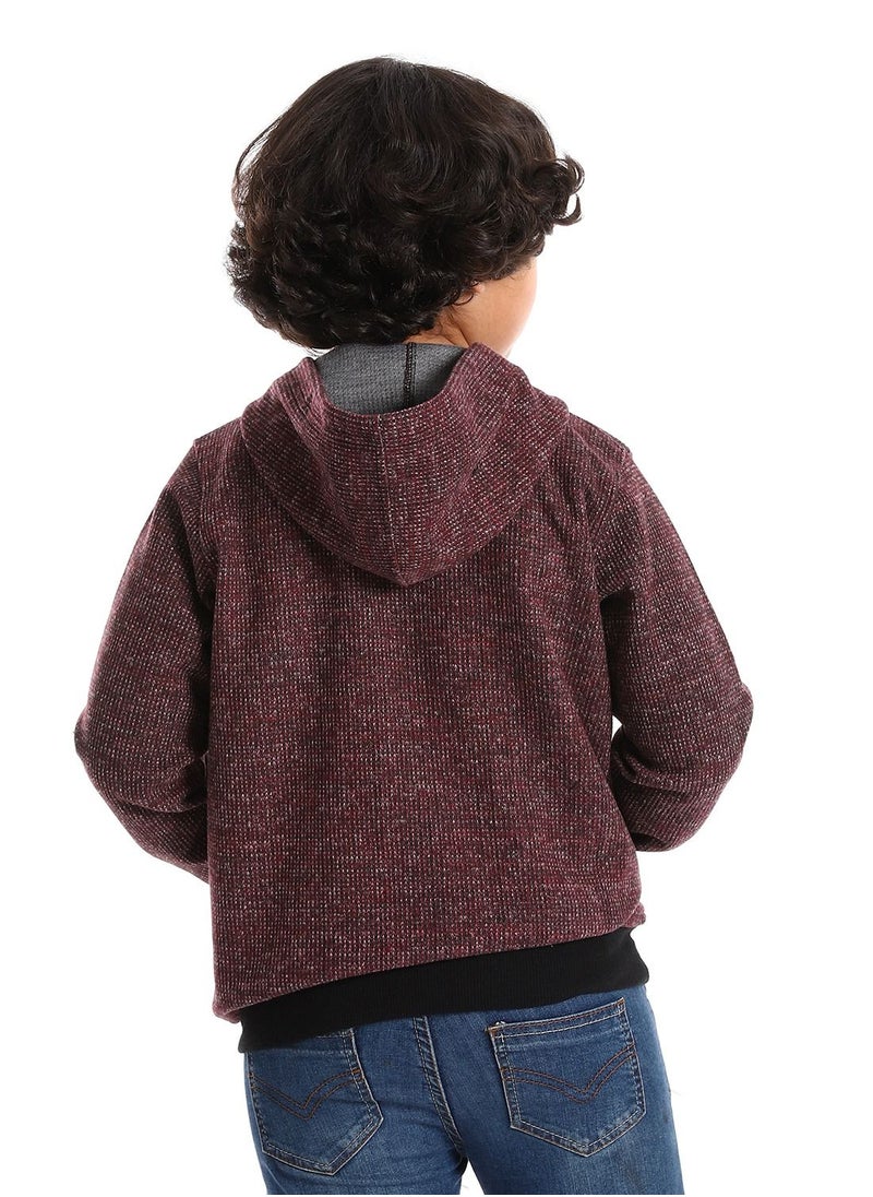 Caesar - Boys Hoodie With Pockets And Buttons - Image 1