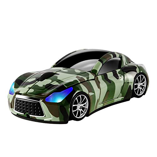elec Space Cool Sport Car Shape 2.4GHz Wireless Mouse Optical Cordless Mice with USB Receiver for PC Laptop Computer 1600DPI 3 Buttons - Image 1