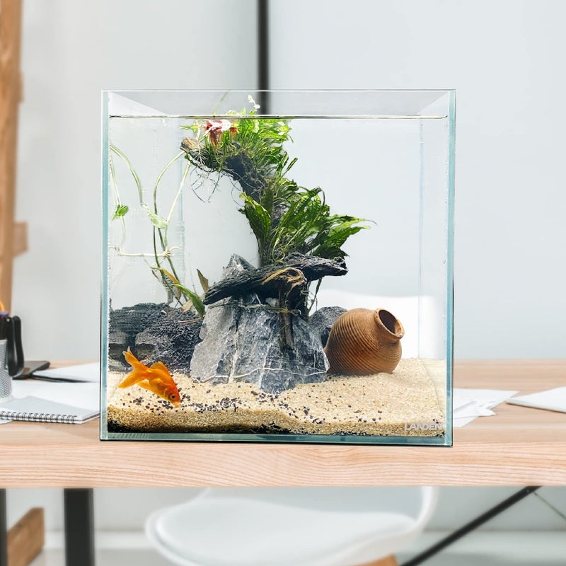 Landen 30C 6.6 Gallon Rimless Low Iron Aquarium Tank, W11.8Ã—D11.8Ã—H11.8 in(30x30x30cm) 5mm Thickness with Nano Foam Leveling Mat Included - Image 5