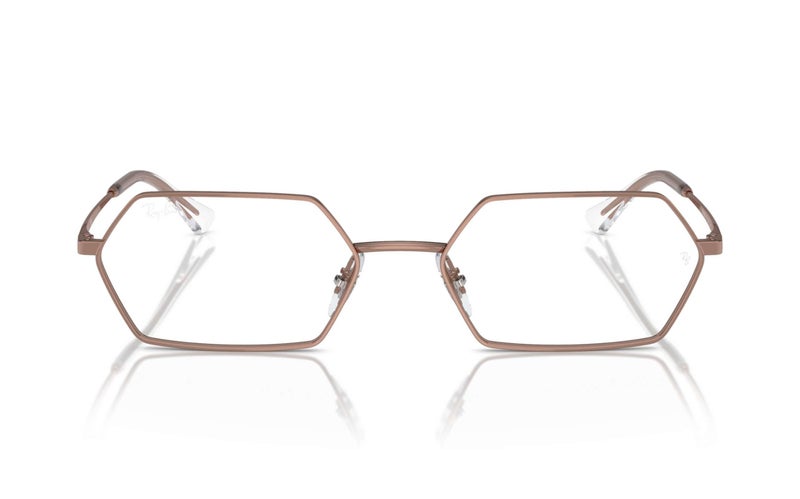 راي بان Unisex Ray-Ban RX6528 2943 Yevi Rose Gold RX Optical Frame -  56mm - Image 3