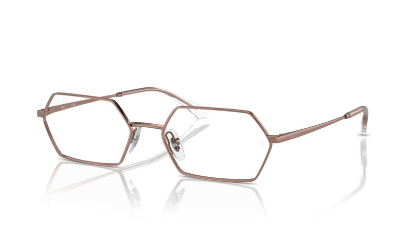 راي بان Unisex Ray-Ban RX6528 2943 Yevi Rose Gold RX Optical Frame -  56mm - Image 1