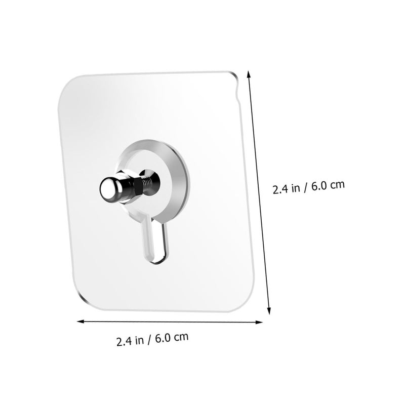 20 Pcs White No Drill Wall Hooks Adhesive Picture Frame Hangers for Kitchen Bathroom - Image 3