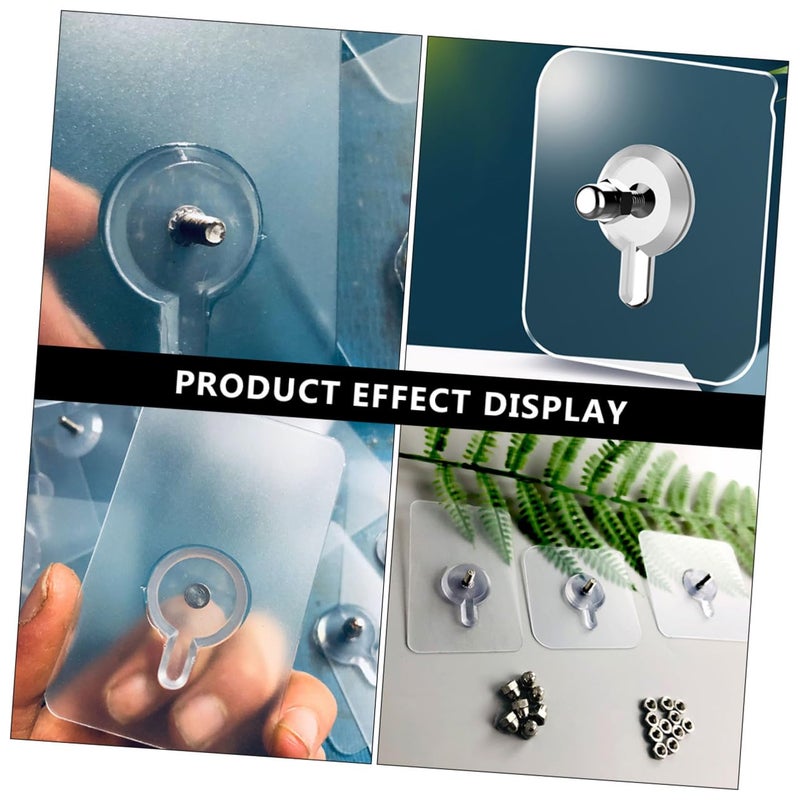 20 Pcs White No Drill Wall Hooks Adhesive Picture Frame Hangers for Kitchen Bathroom - Image 5