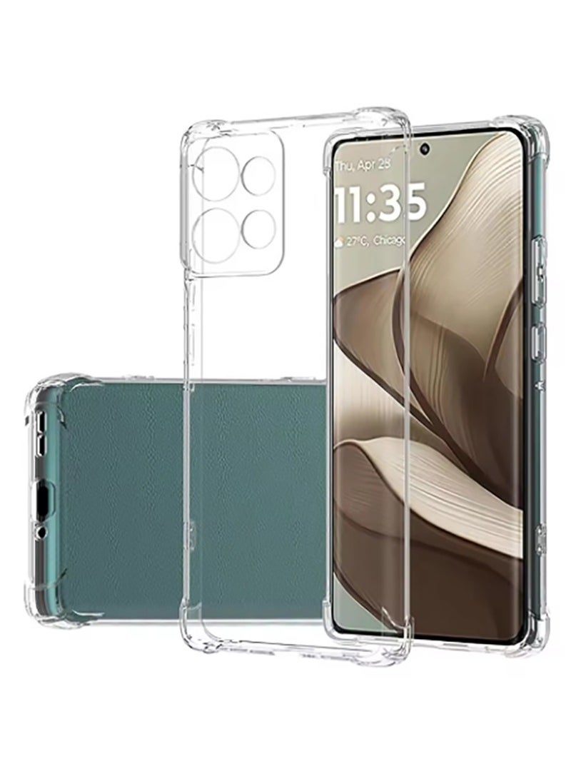 Case for Motorola Moto G86 Clear TPU Four Corners Grade Protection Cover Transparent Soft Silicone - Image 1
