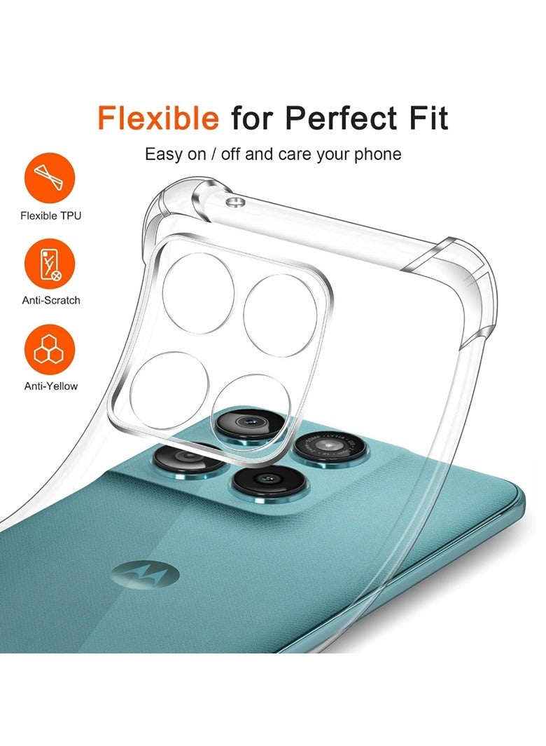Case for Motorola Moto G86 Clear TPU Four Corners Grade Protection Cover Transparent Soft Silicone - Image 4