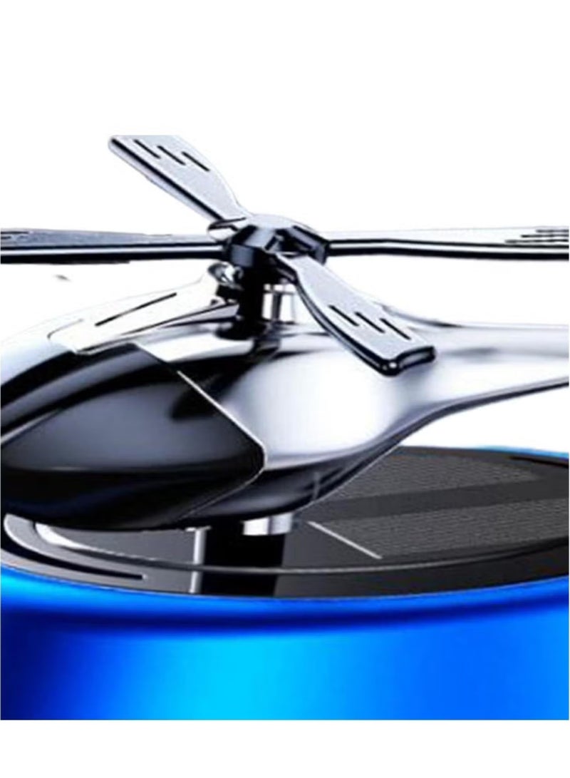 JAJEEK Car Air Freshener, Helicopter Solar Energy Rotating Aromatherapy Aviation Al Alloy Diffuser, Interior Decoration Accessories Diffuser for Car and Home (Silver) – Solar-Powered Aromatherapy, Stylish Aviation Design, Eco-Friendly and Efficient Diffuser for Fresh Air on the Go - Image 3