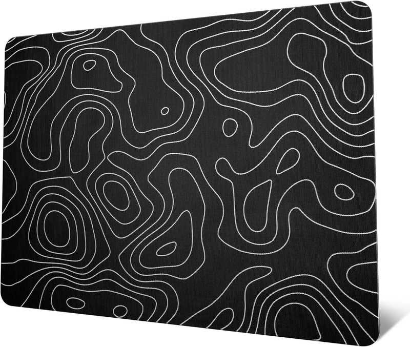 Bluejw Gaming Tempered Glass Mouse Pad - Hard Surface Speed & Precision - Desk Pad for Work, Office, Home - Desktop Decoration - Image 1