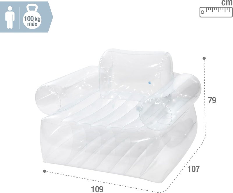 Intex Inflatable Armchair - Transparent - Image 3