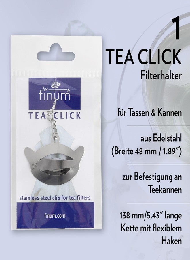 Finum Tea Click - Stainless Steel Clip for Tea Bag Filters - Image 2
