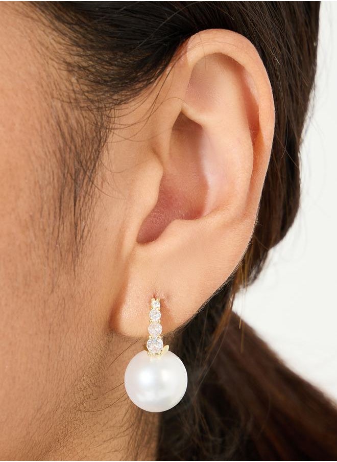 Styli - Faux Pearl Embellished Earrings - Image 1