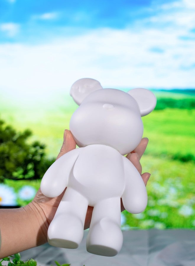 Coniuty Fluid Bear Painting Figure, DIY Bear Figure for Home Decoration (10 Inch, Blank Mold) - Image 2